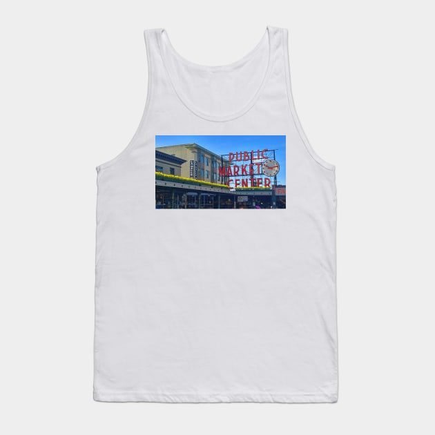 Pike Place Market in Spring Tank Top by kchase